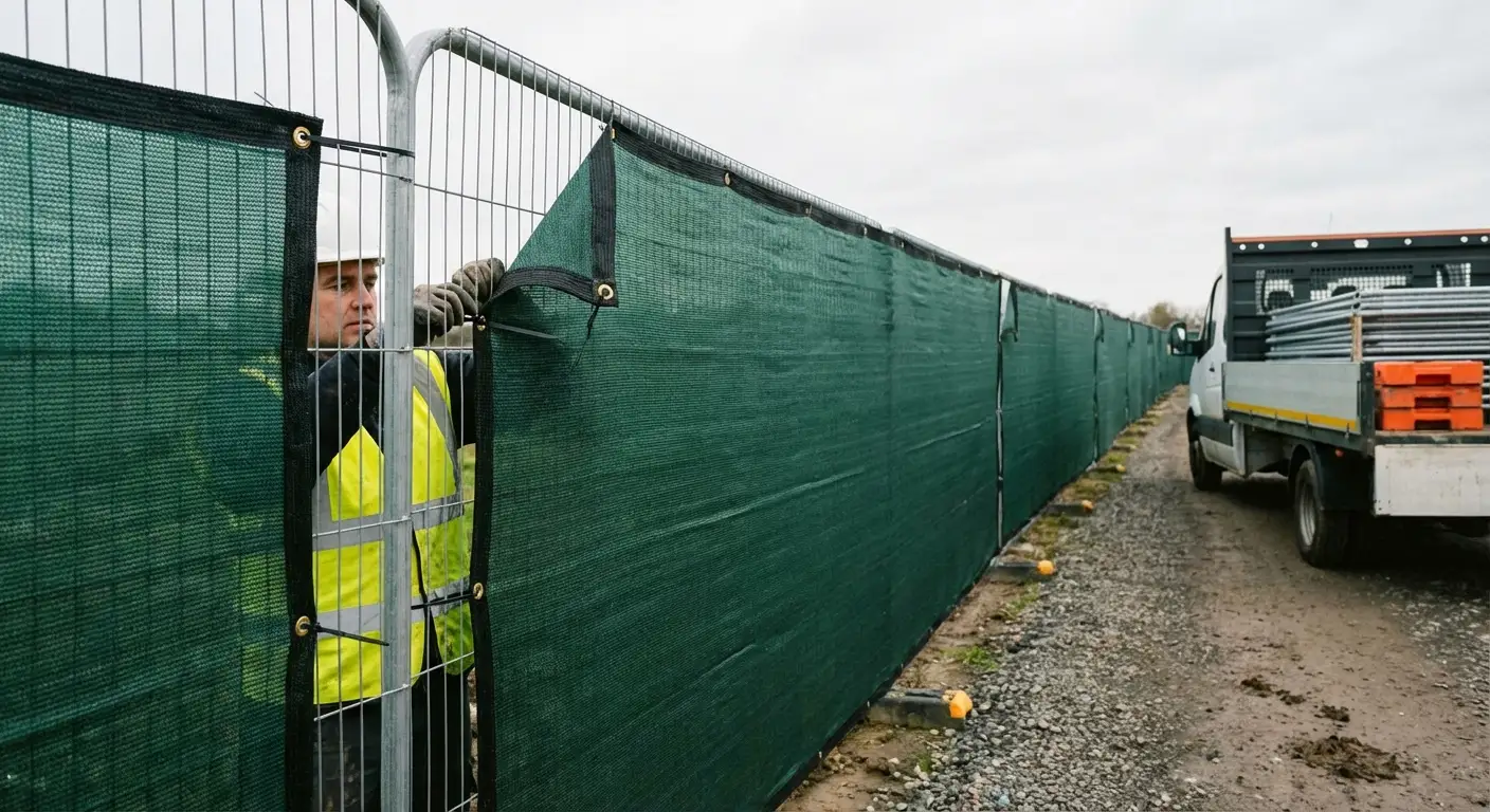 High security temporary fencing perimeter in Smyrna, GA