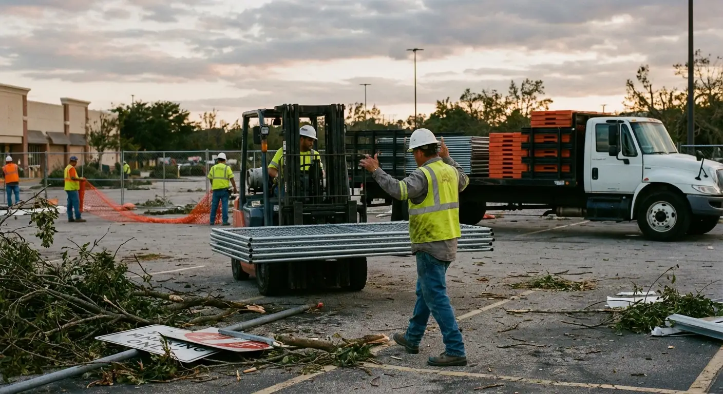 Emergency fencing deployment in Smyrna, GA