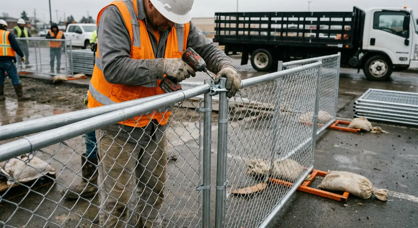 Physical security fencing for site investigation in Smyrna, GA