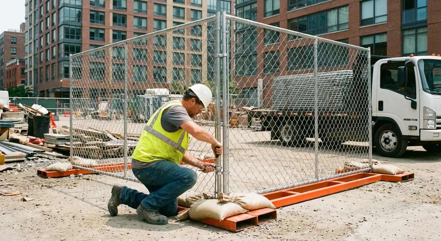 Temporary fence rental services in North Smyrna