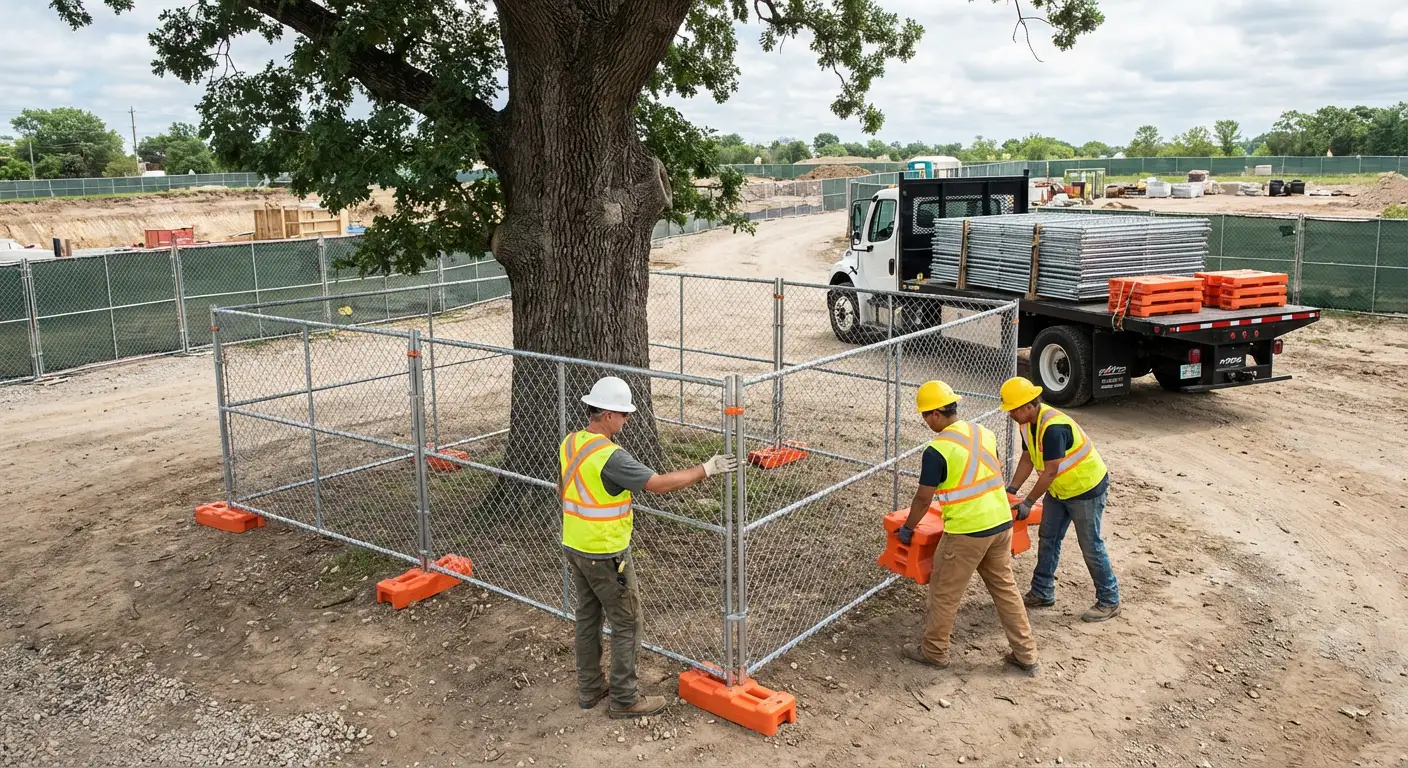 Temporary gate rental and secure perimeter fencing in Smyrna, GA
