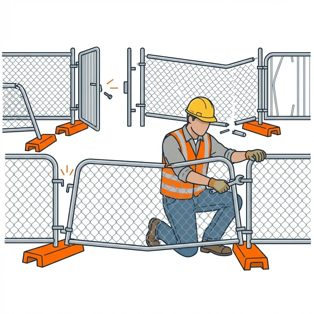 Diagram showing crowd control failure points and safety zones in Smyrna, GA